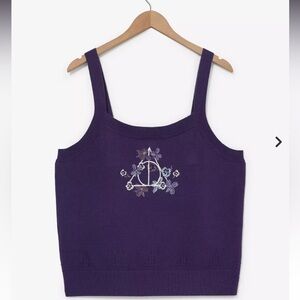 NEW! Box Lunch Her Universe Harry Potter Deathly Hallows Knit Tank Top 2X plus